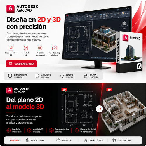 AutoCAD Original | Licencia Autodesk | KeySoft